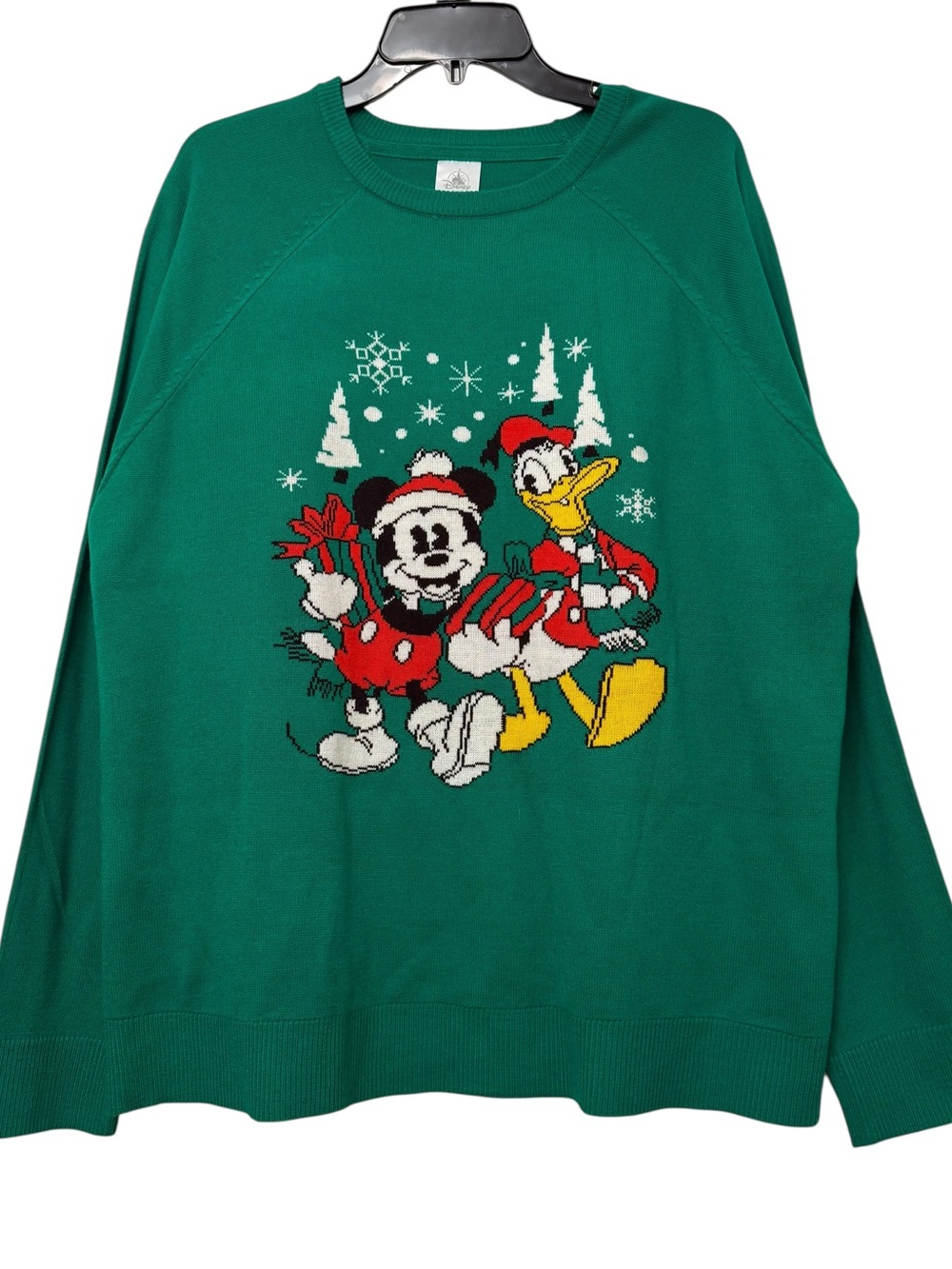 NWT Disney Green Christmas Sweater Size Large